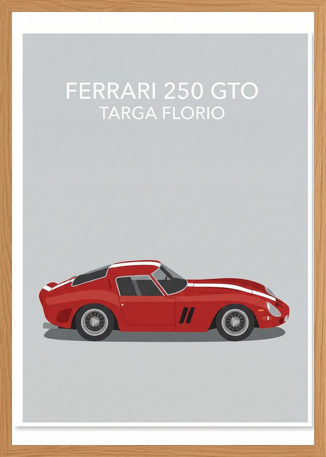 Poster in oak frame