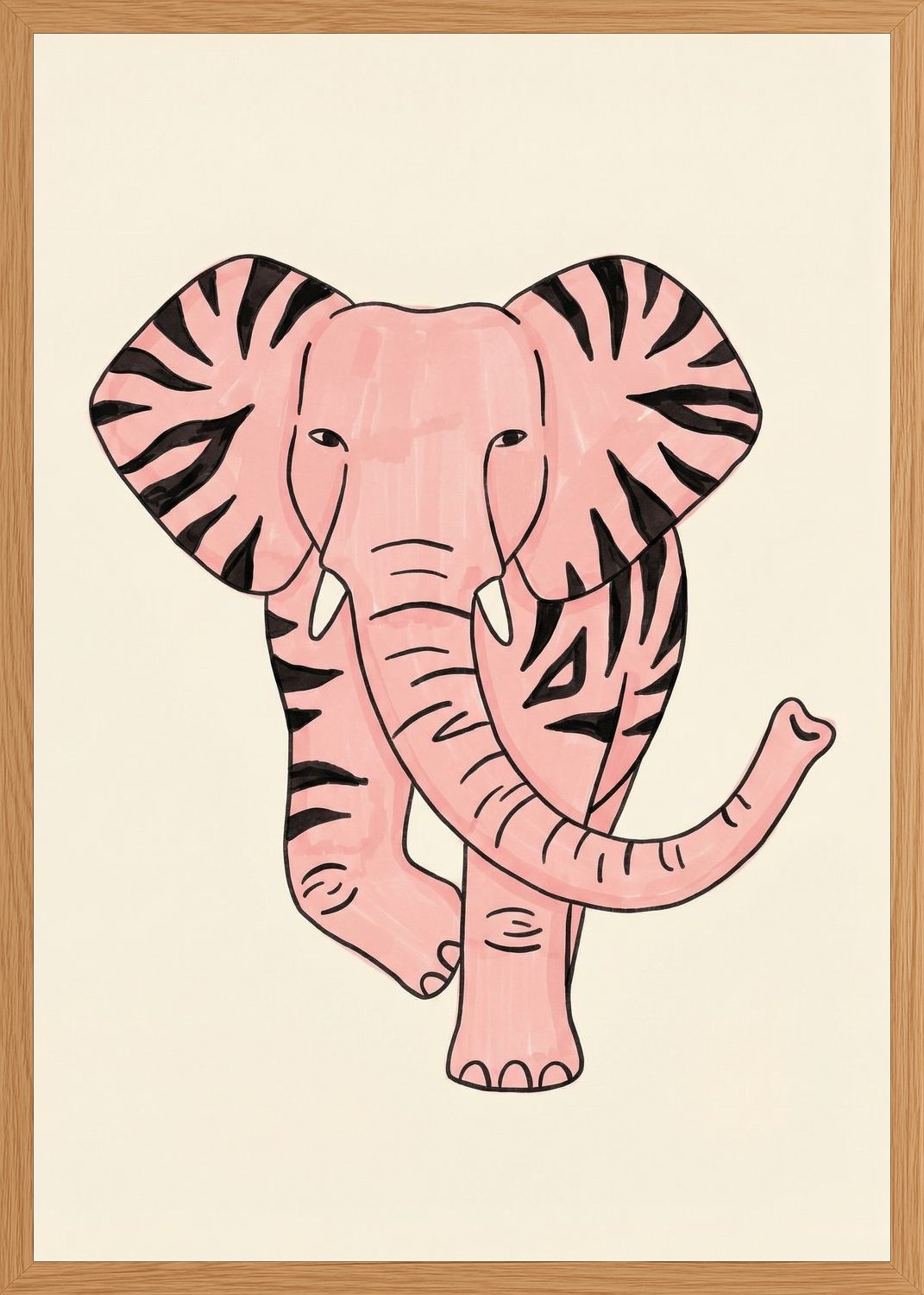Poster in oak frame