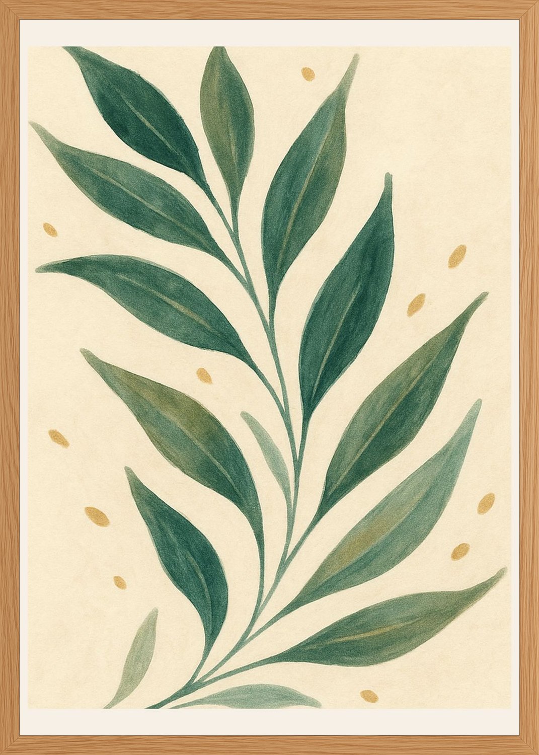 Poster in oak frame