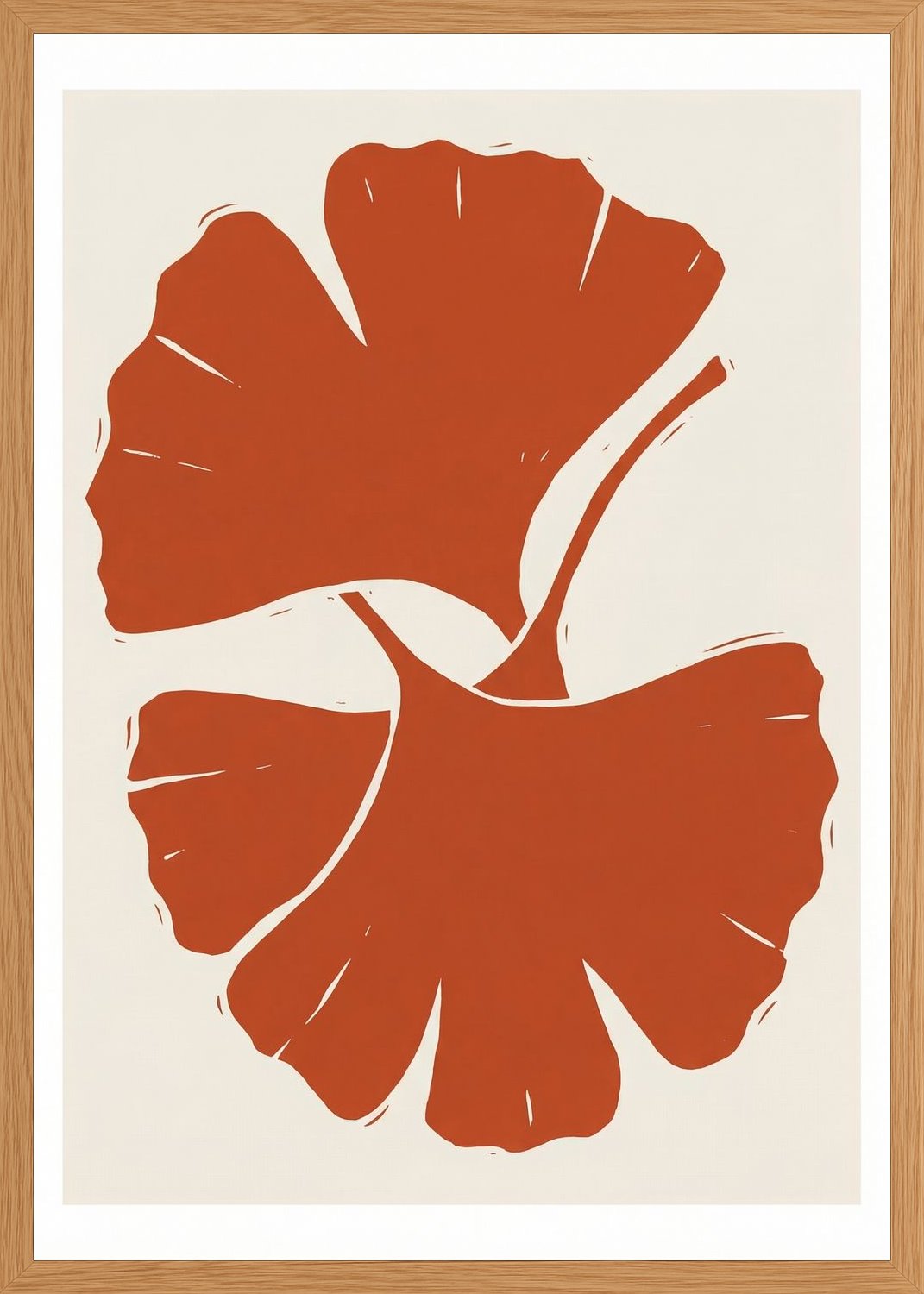 Poster in oak frame