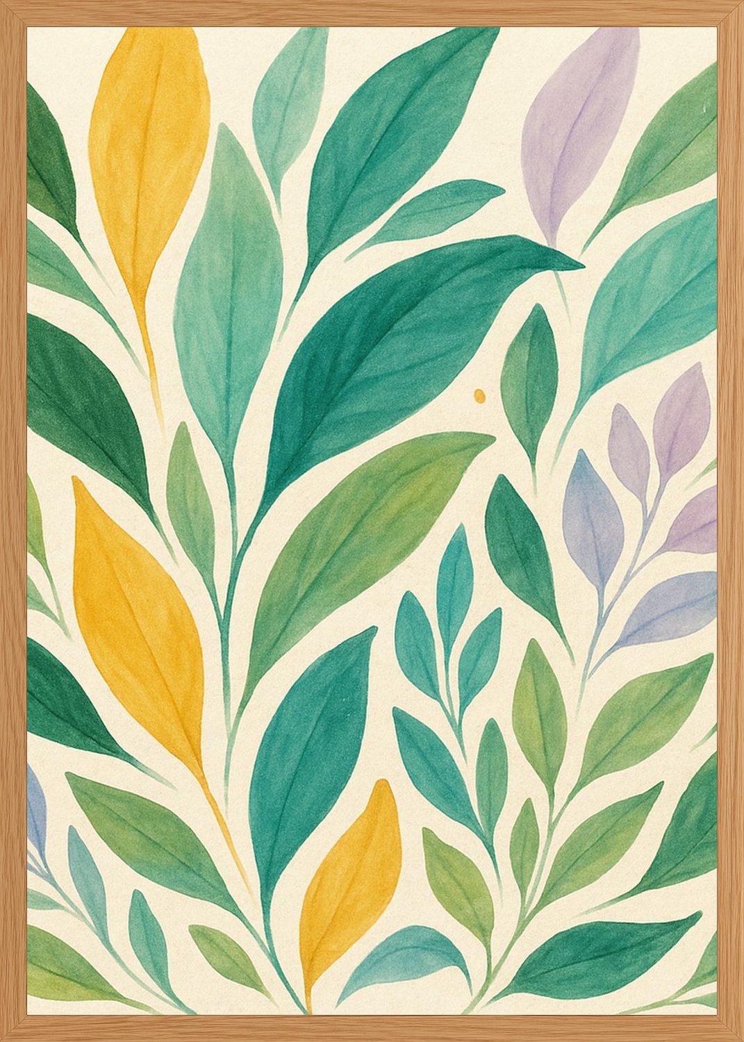 Poster in oak frame