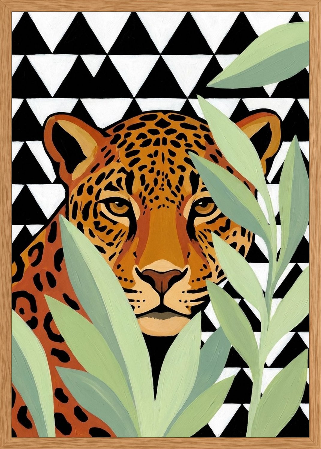 Poster in oak frame