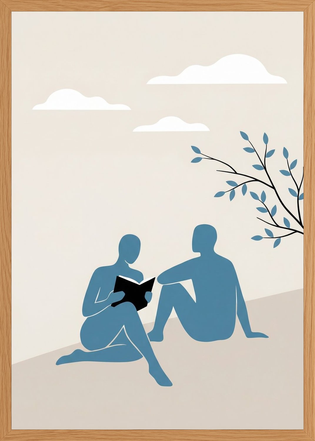 Poster in oak frame