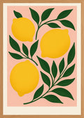 Poster in oak frame