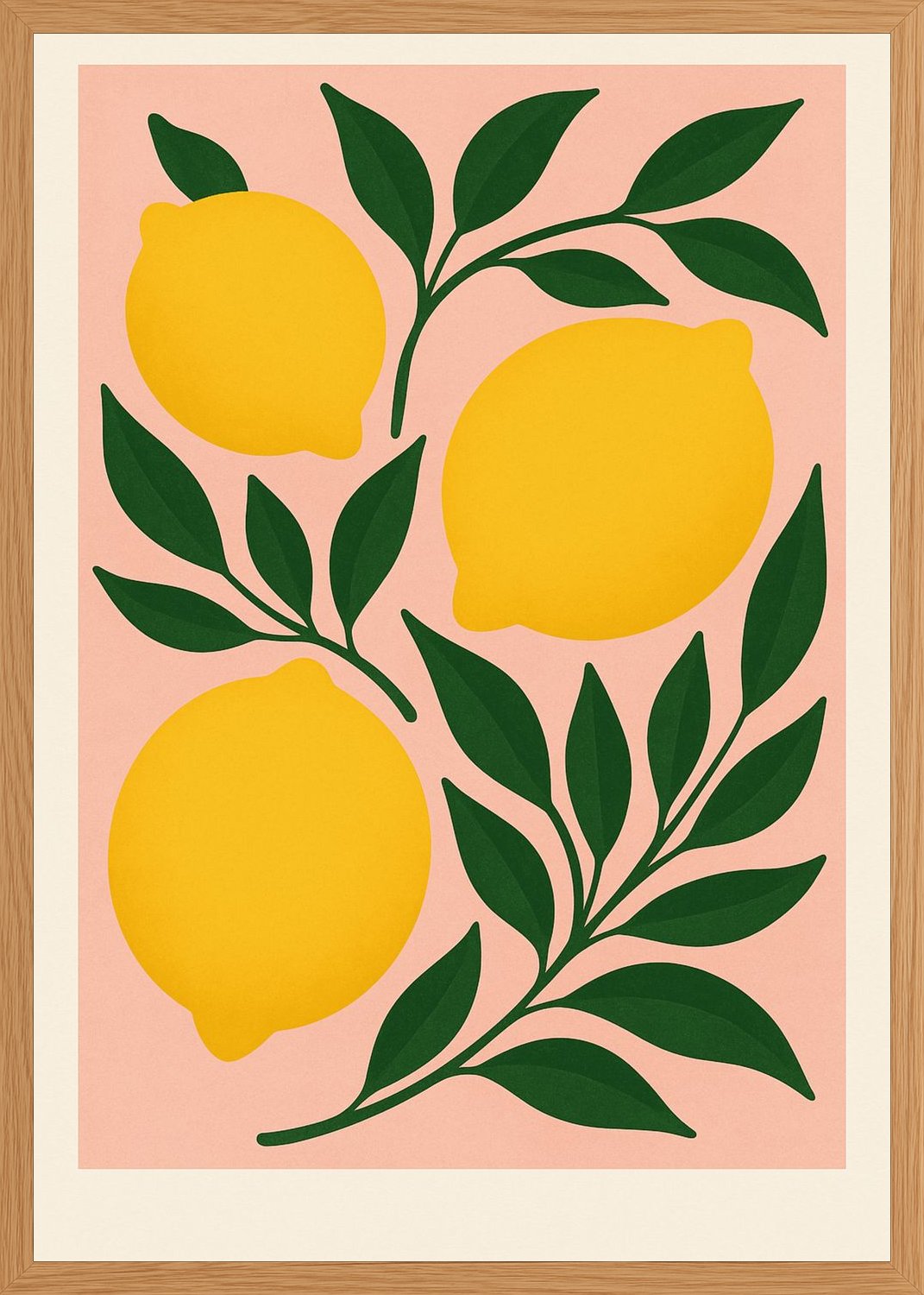 Poster in oak frame
