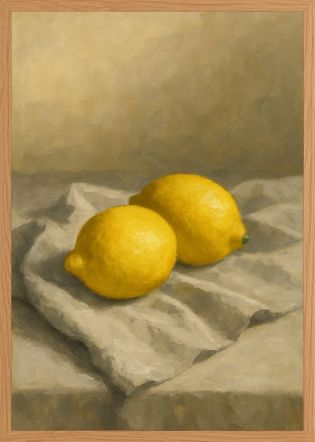 Poster in oak frame