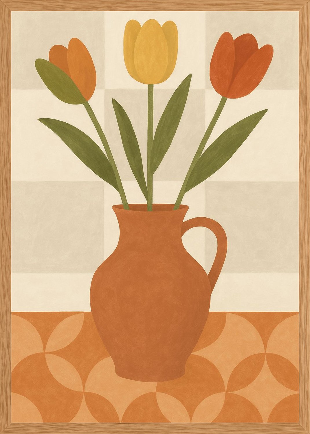 Poster in oak frame