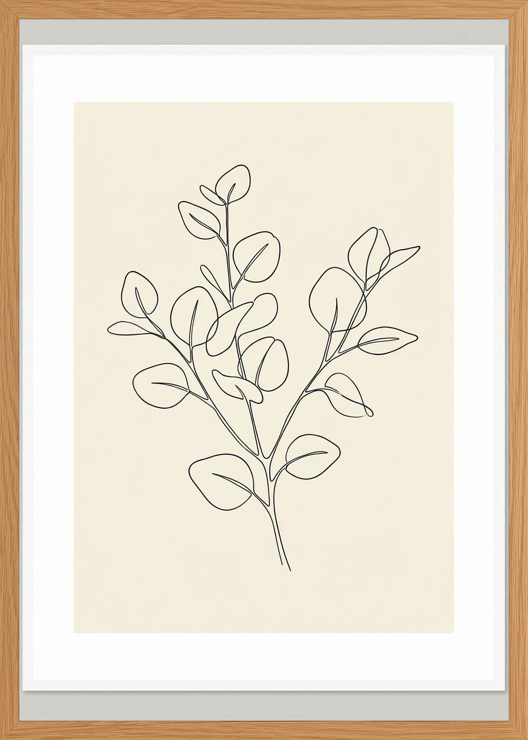 Poster in oak frame