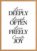 Poster in oak frame