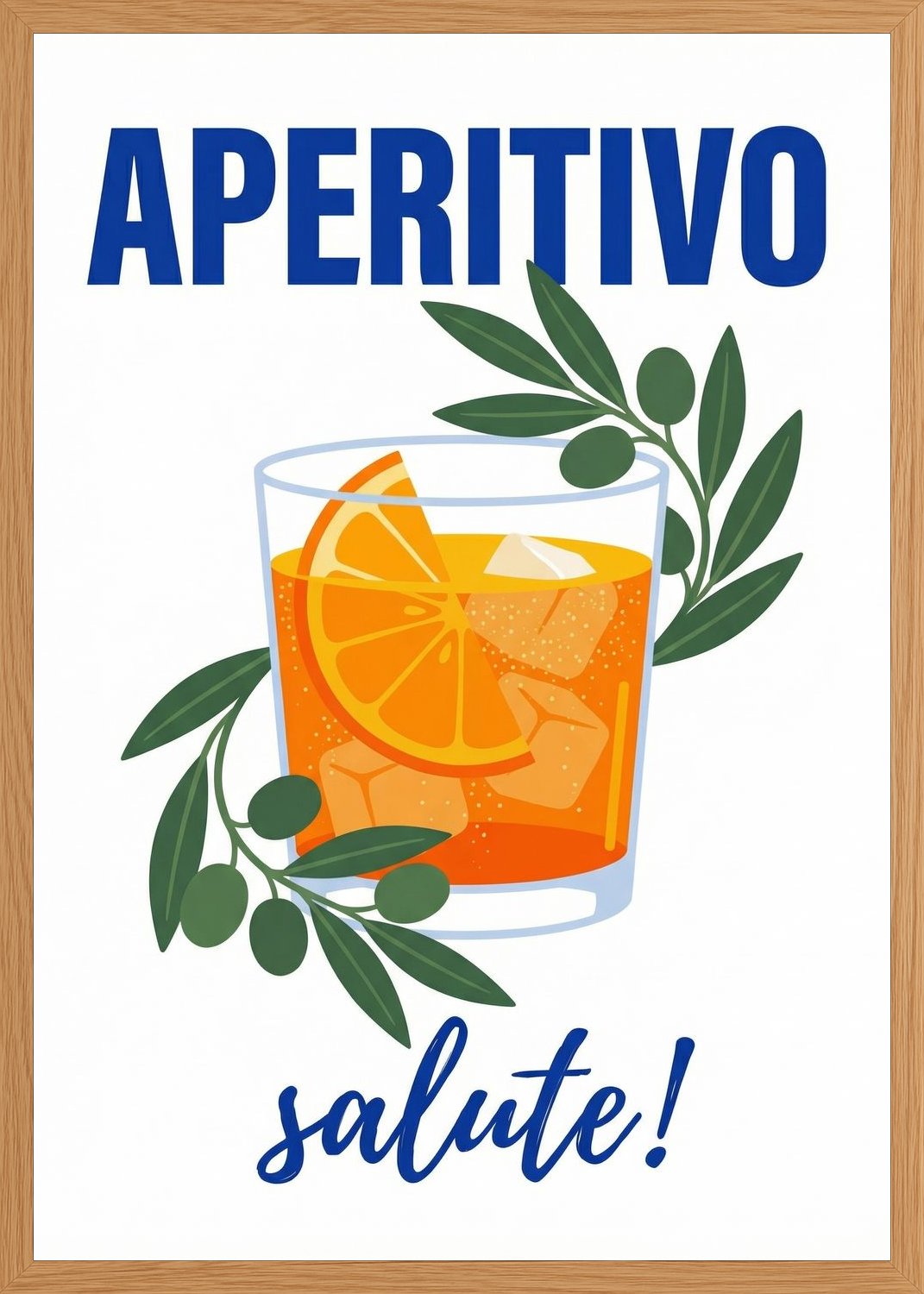 Poster in oak frame