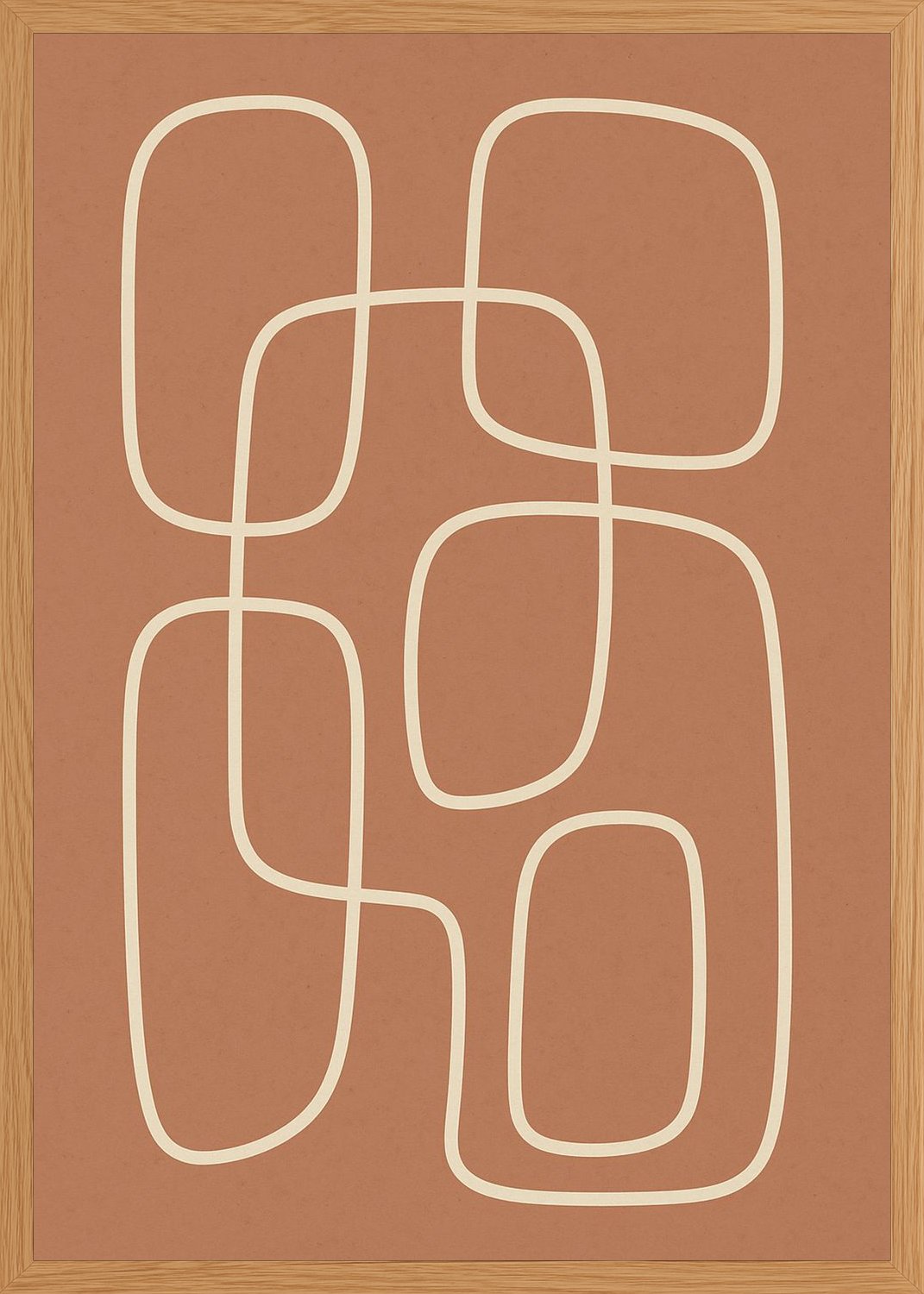 Poster in oak frame