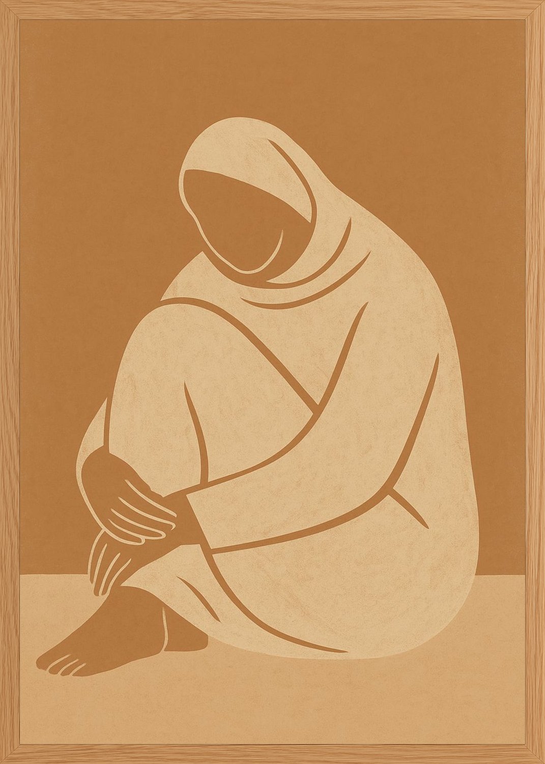 Poster in oak frame