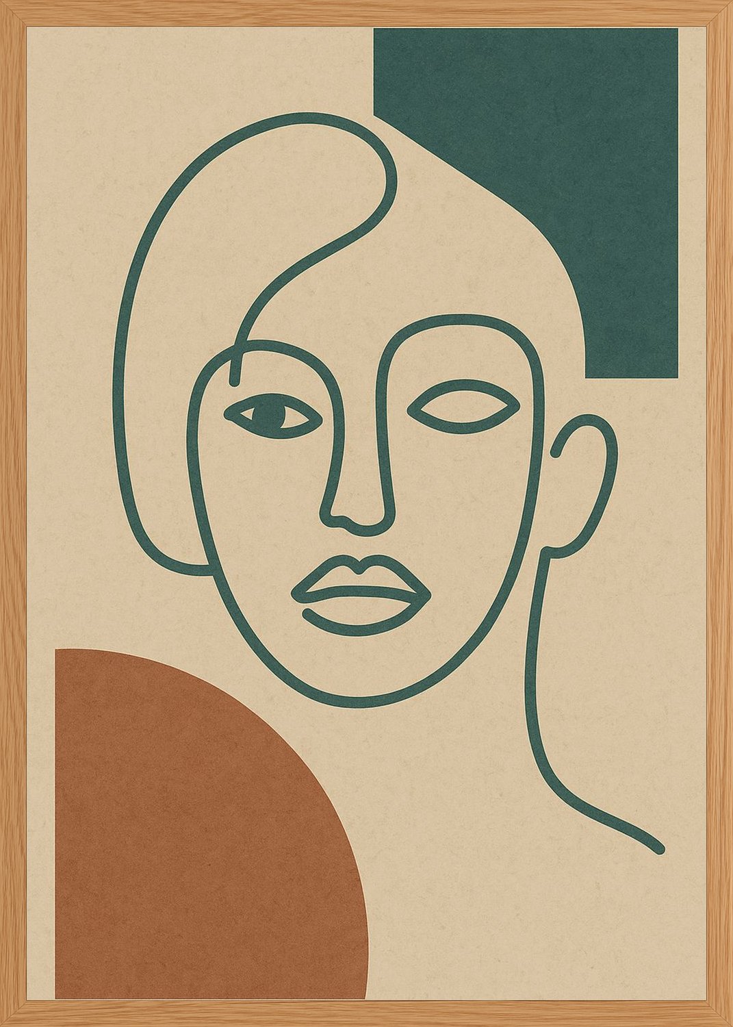 Poster in oak frame