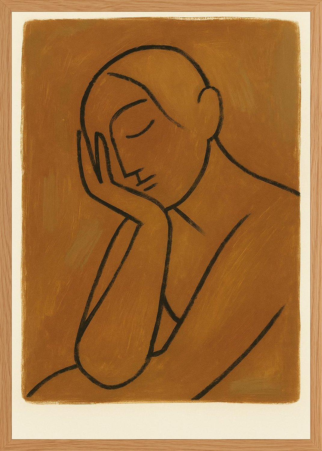 Poster in oak frame