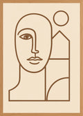 Poster in oak frame