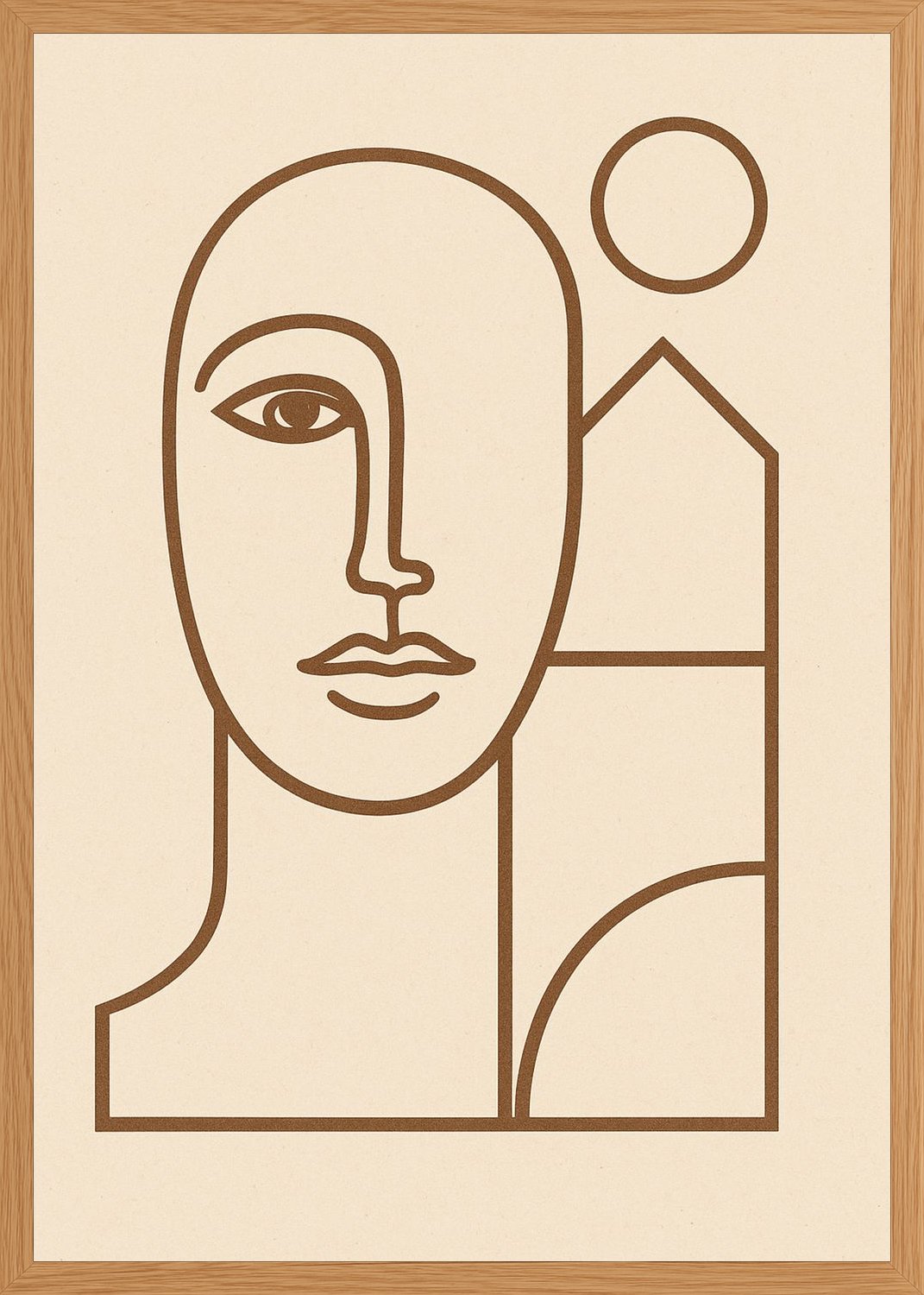 Poster in oak frame
