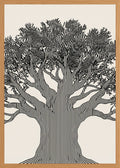 Poster in oak frame