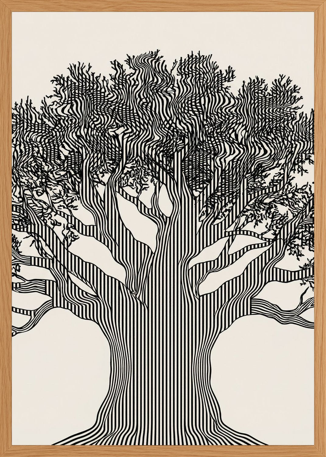 Poster in oak frame
