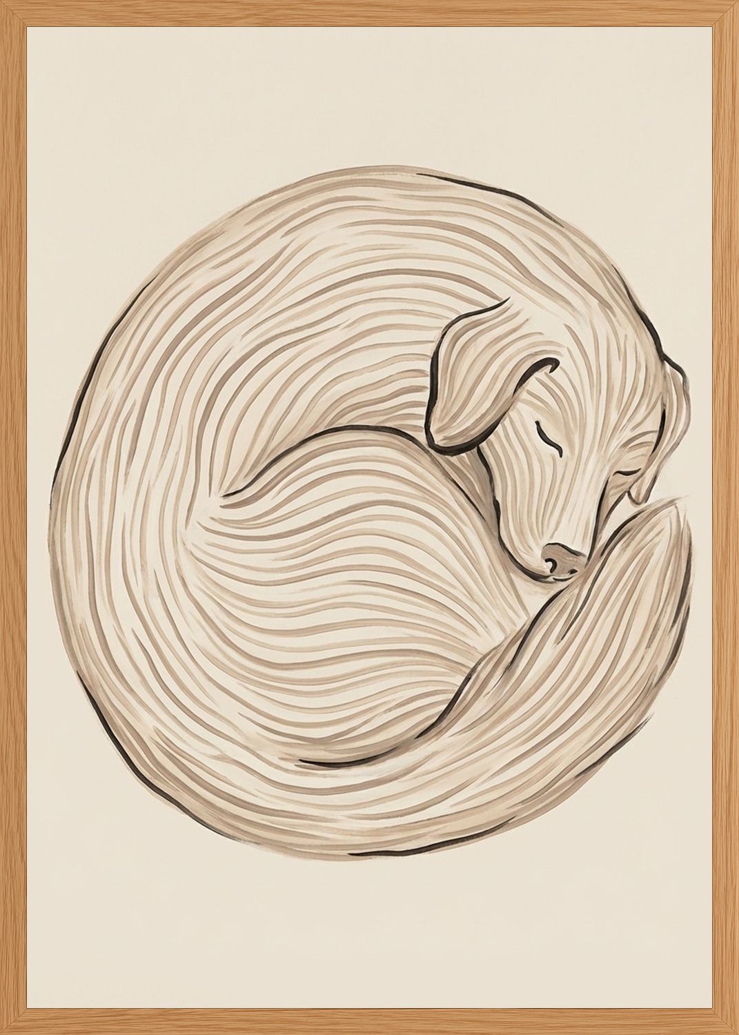 Poster in oak frame