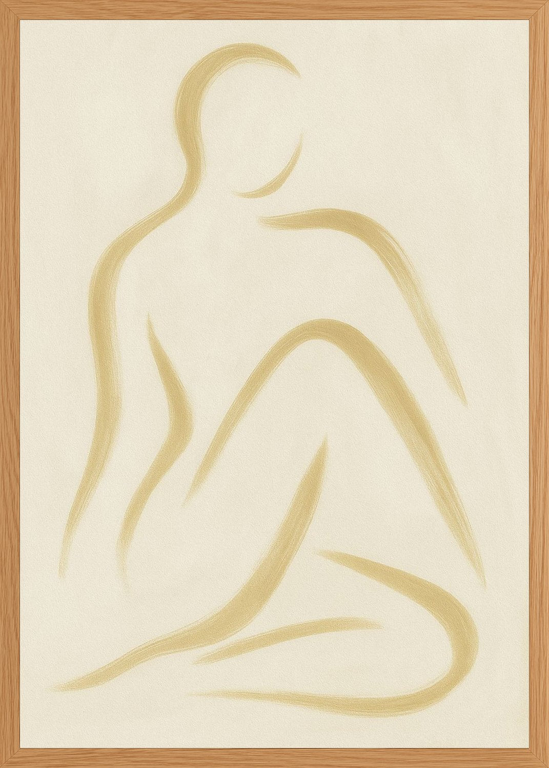 Poster in oak frame