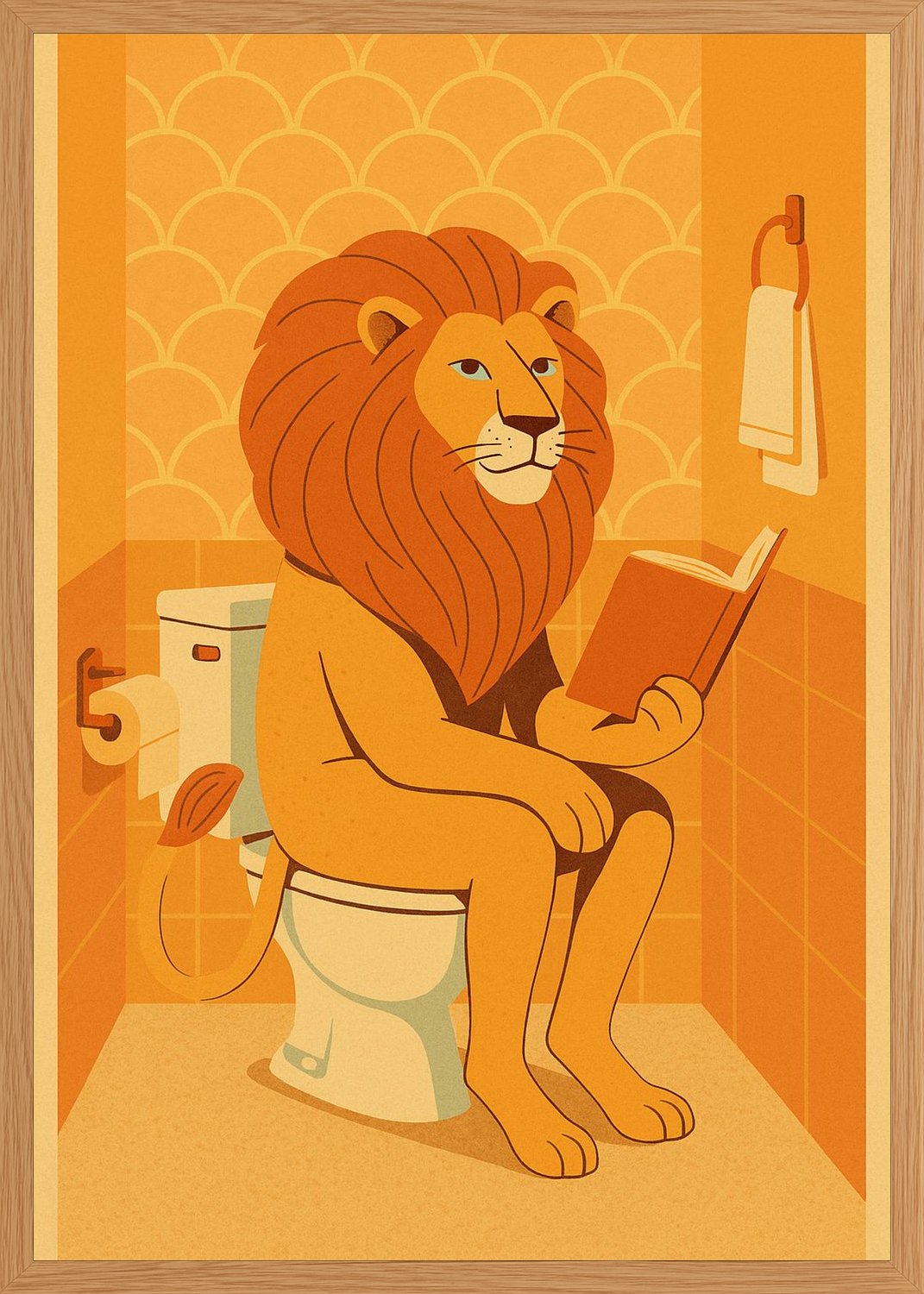 Poster in oak frame