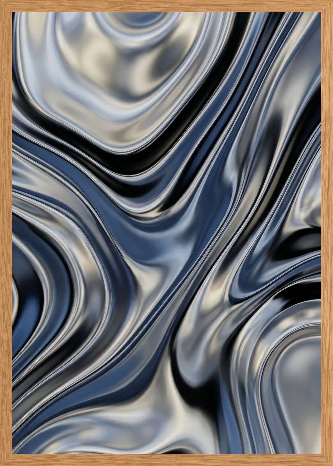 Poster in oak frame