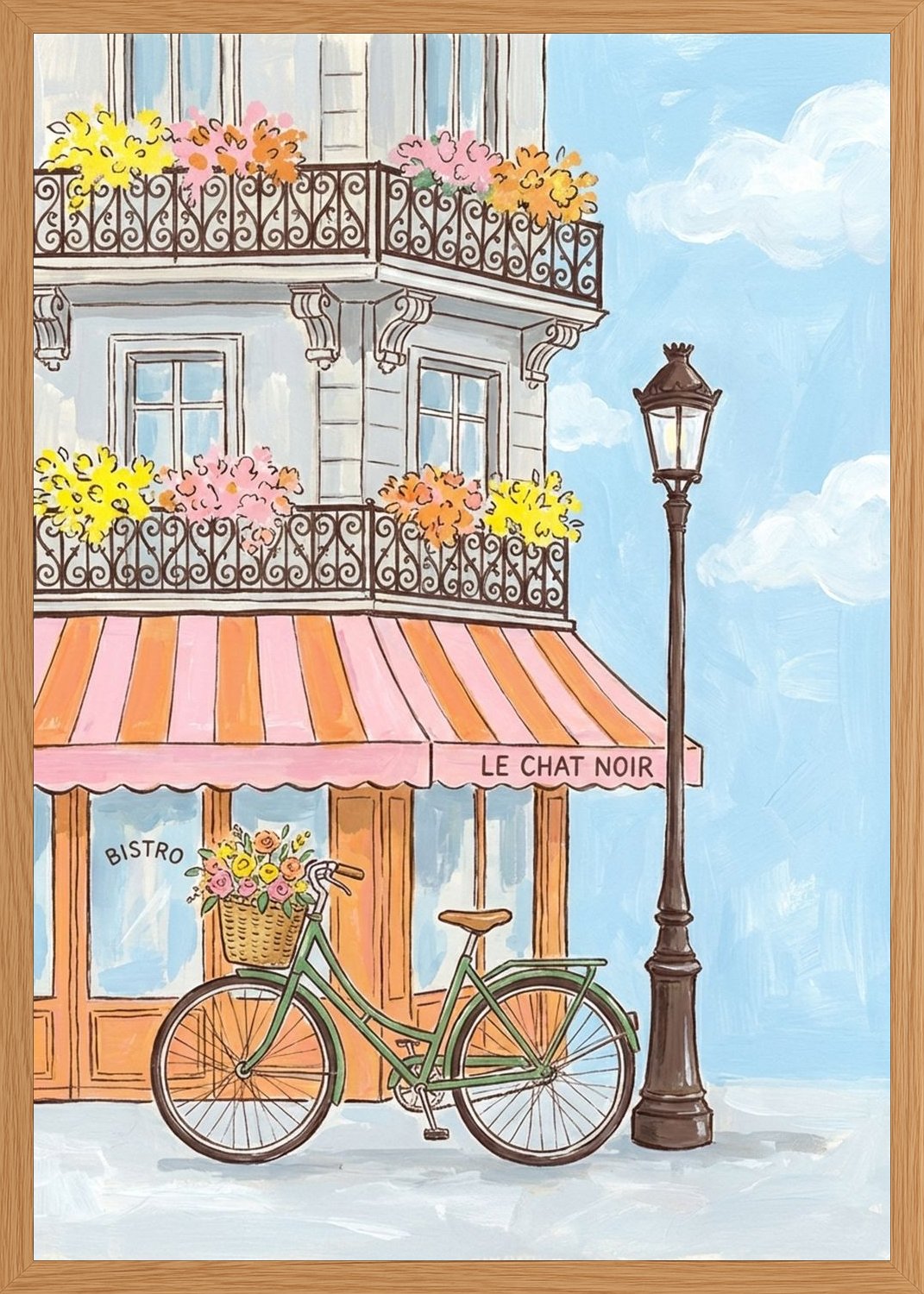 Poster in oak frame