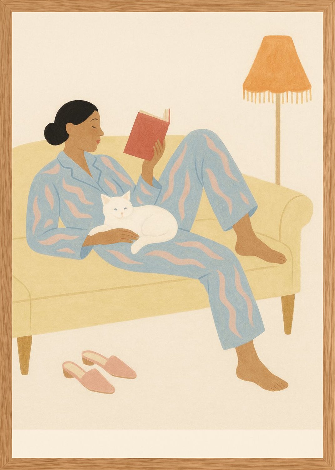 Poster in oak frame