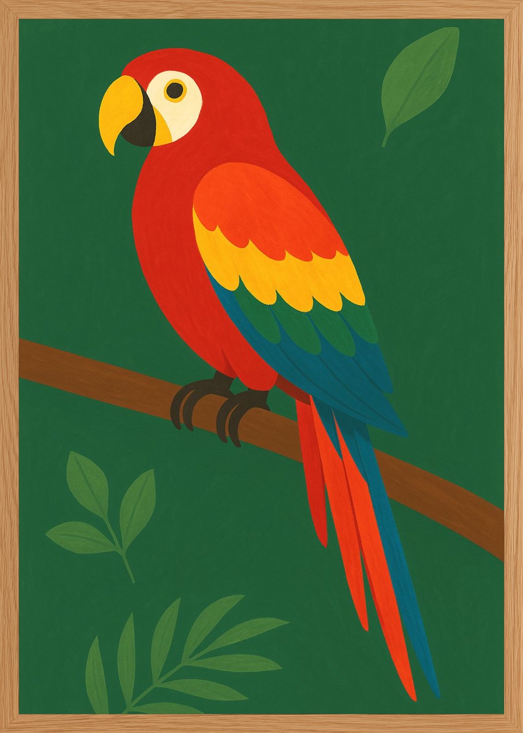 Poster in oak frame