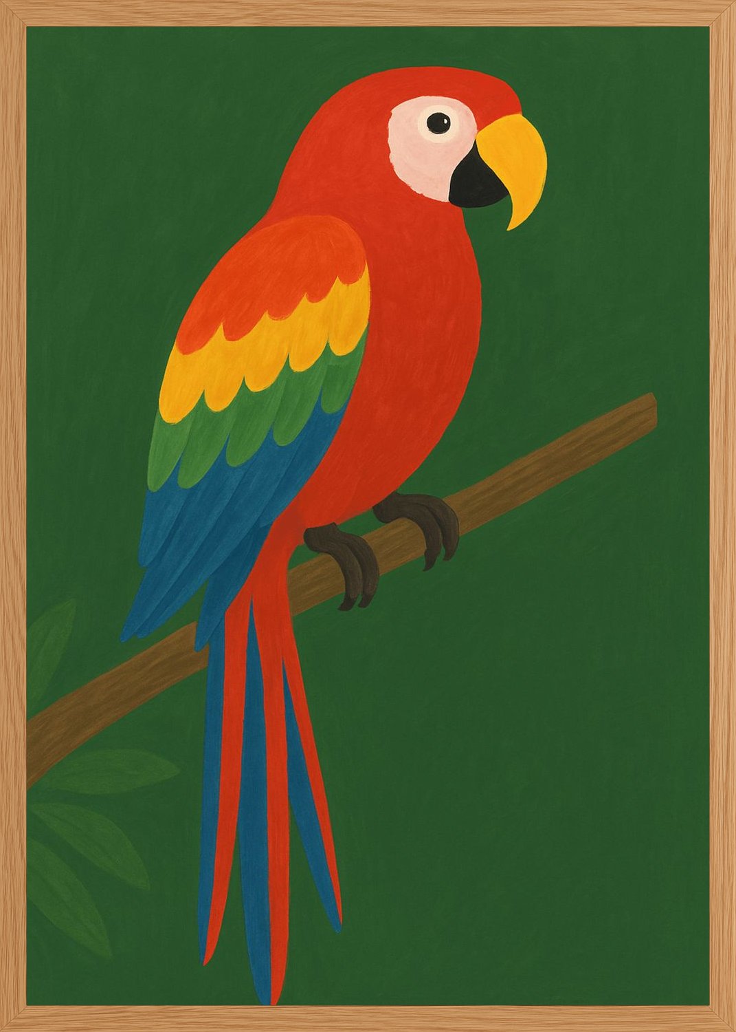 Poster in oak frame