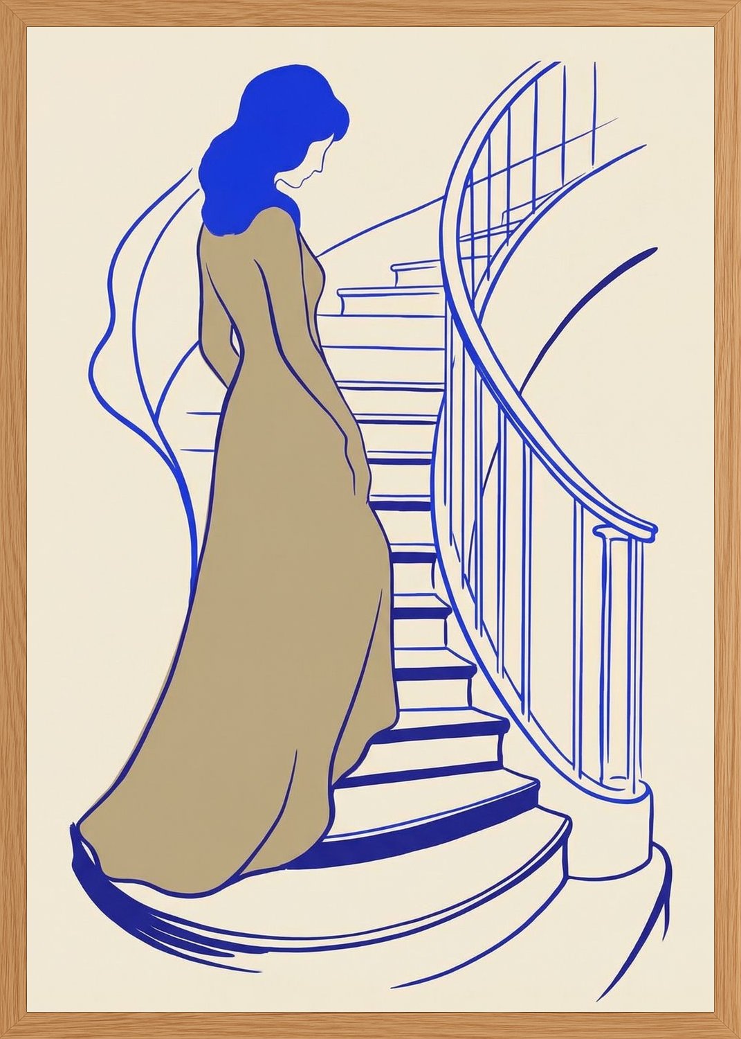 Poster in oak frame