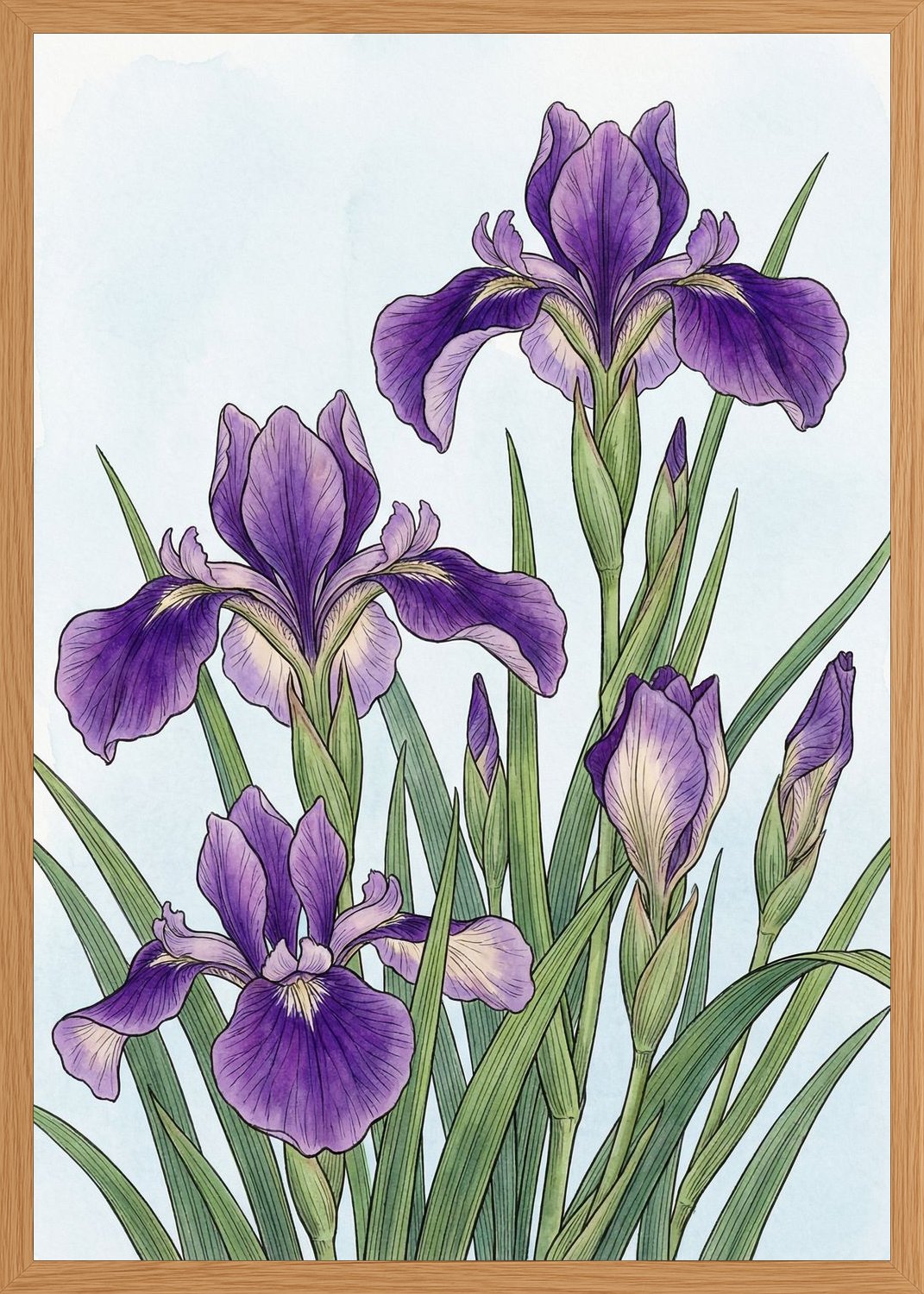 Poster in oak frame