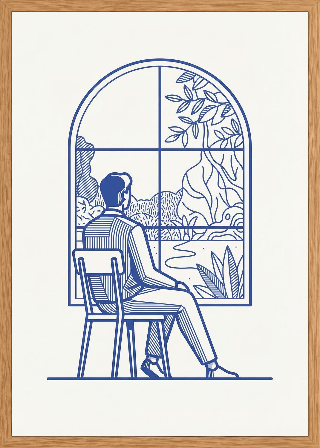 Poster in oak frame