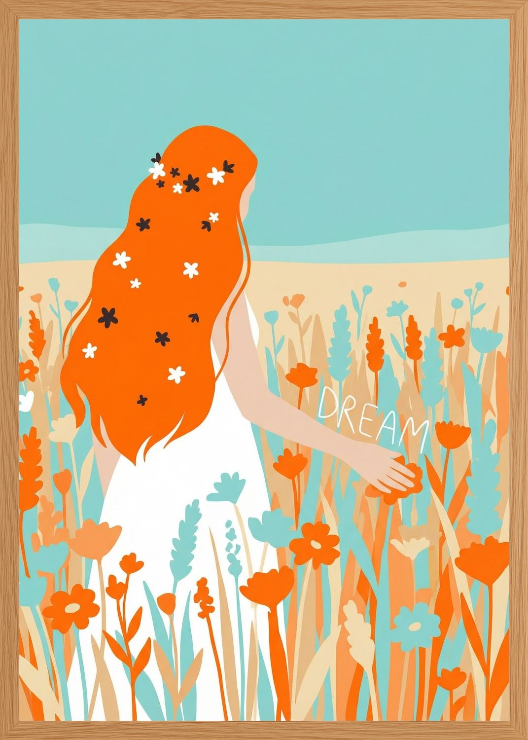Poster in oak frame