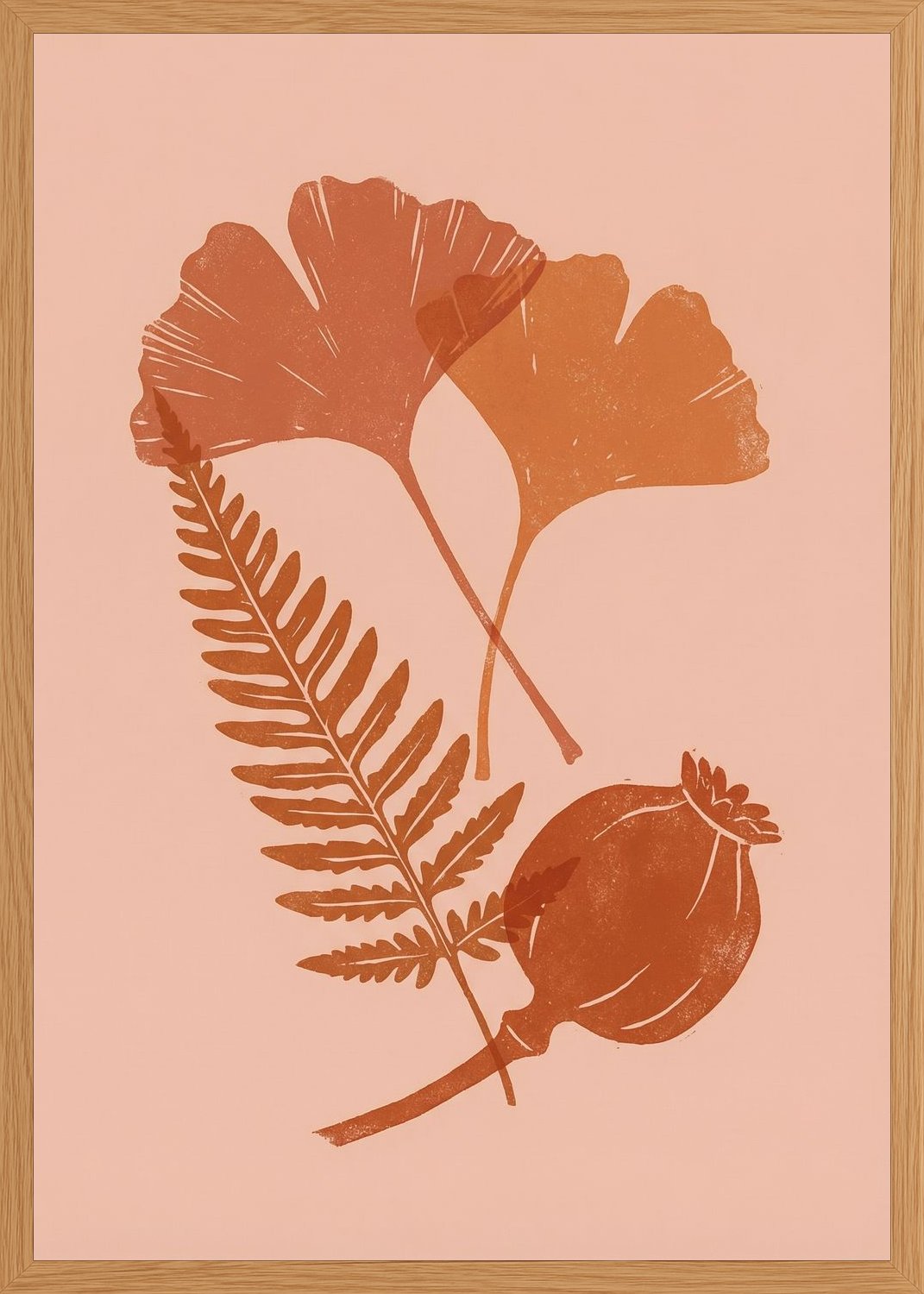 Poster in oak frame