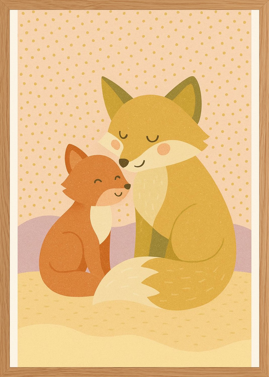 Poster in oak frame