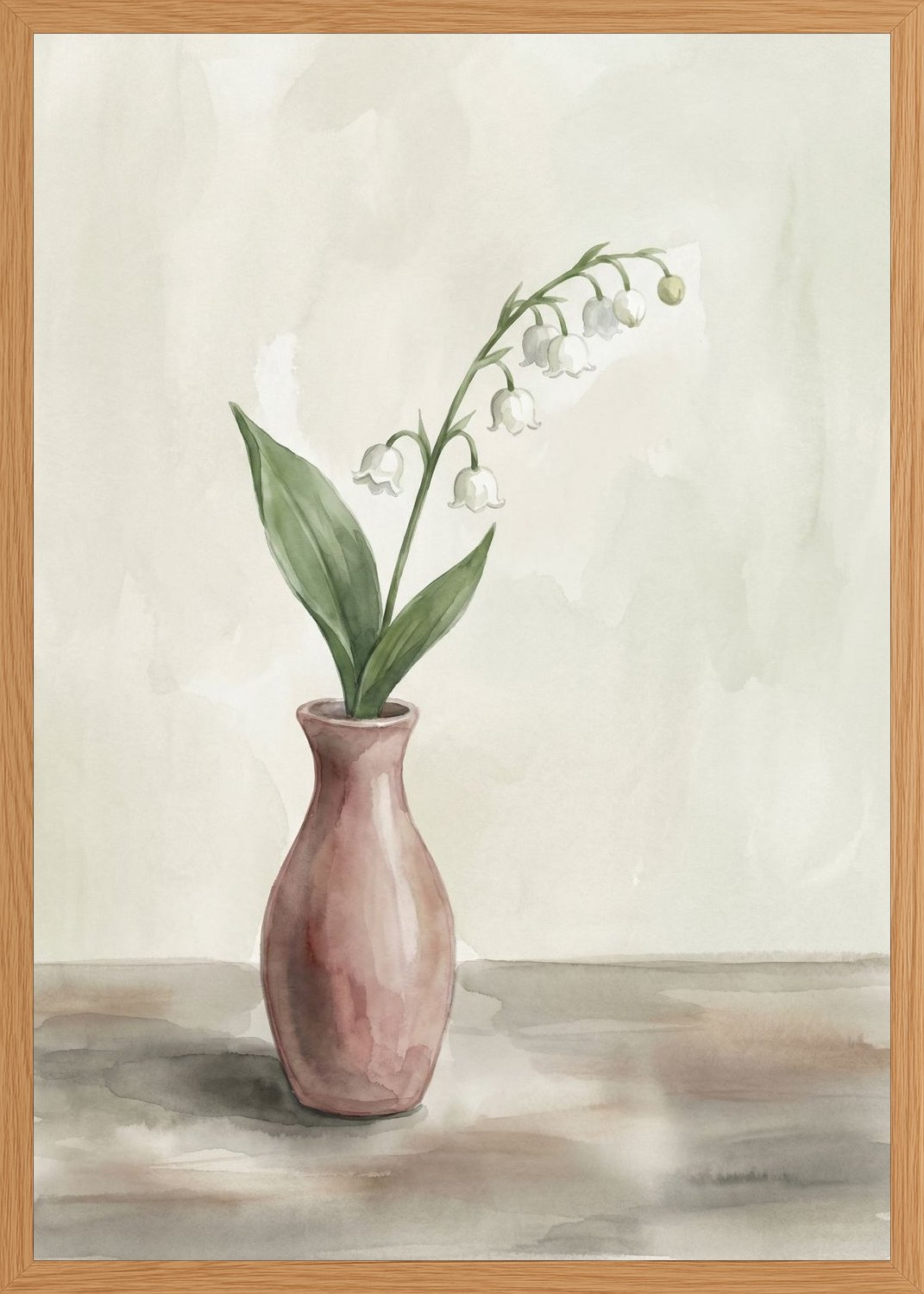 Poster in oak frame