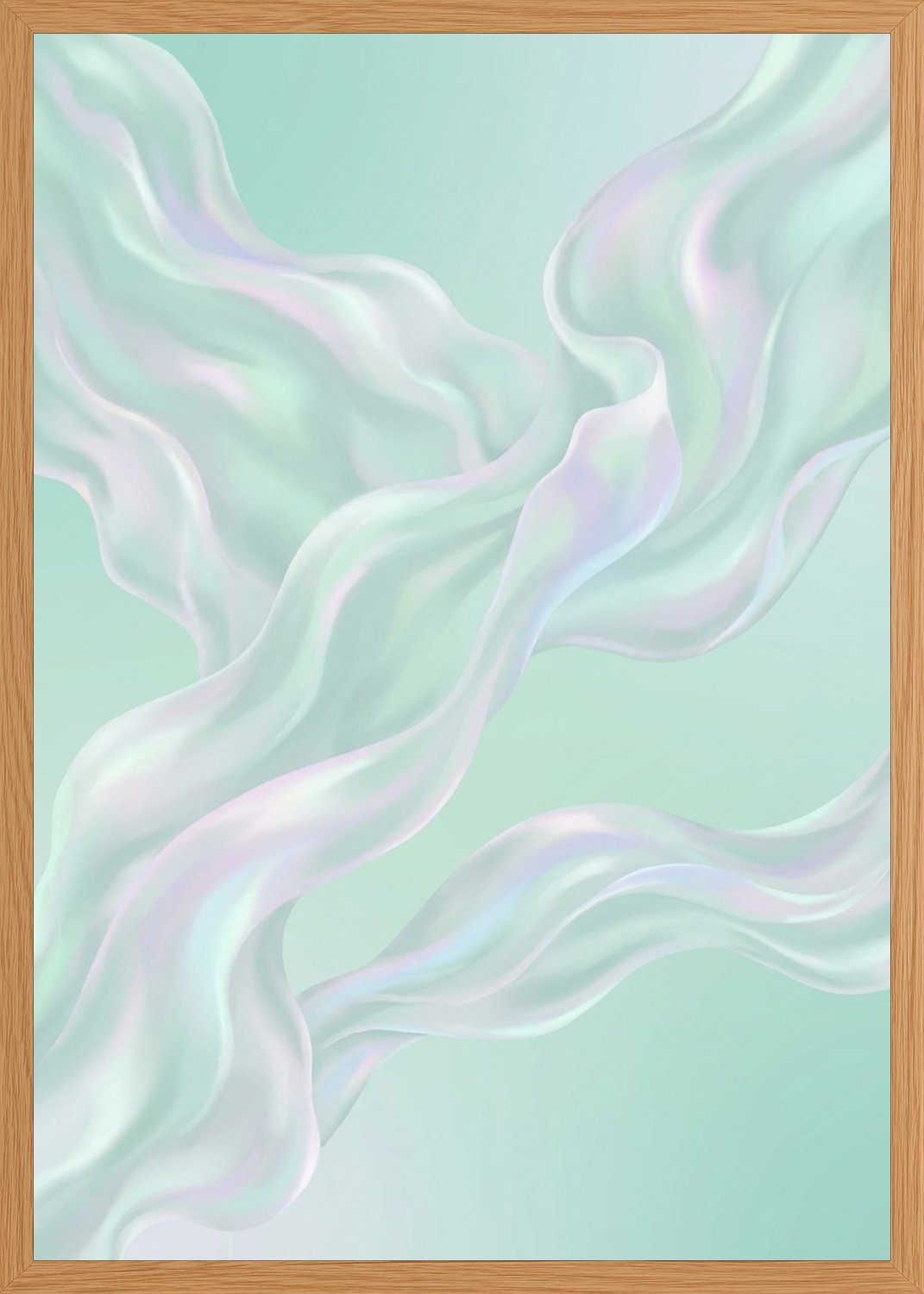 Poster in oak frame