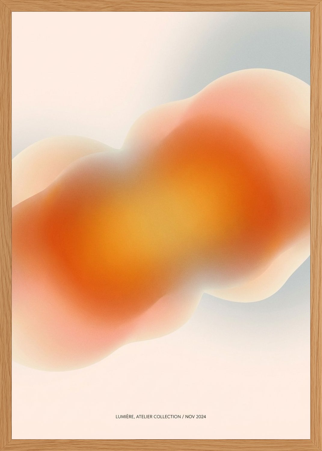 Poster in oak frame