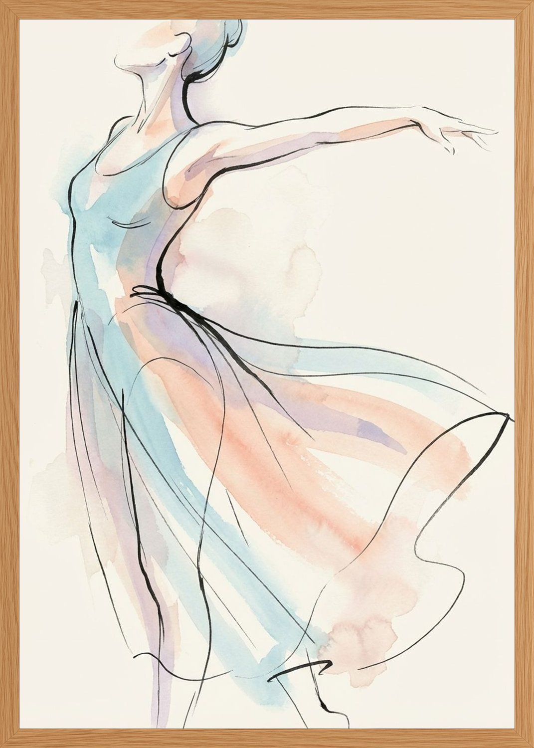 Poster in oak frame