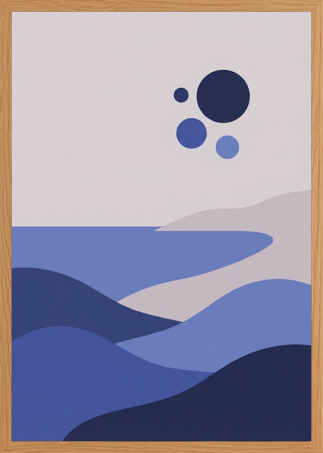 Poster in oak frame