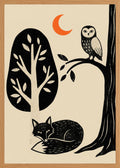 Poster in oak frame
