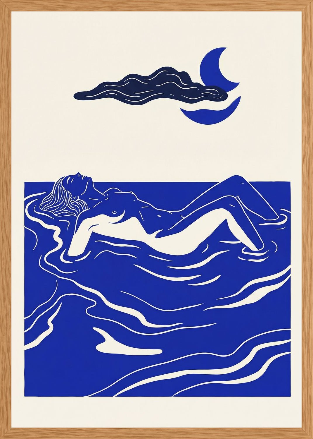 Poster in oak frame