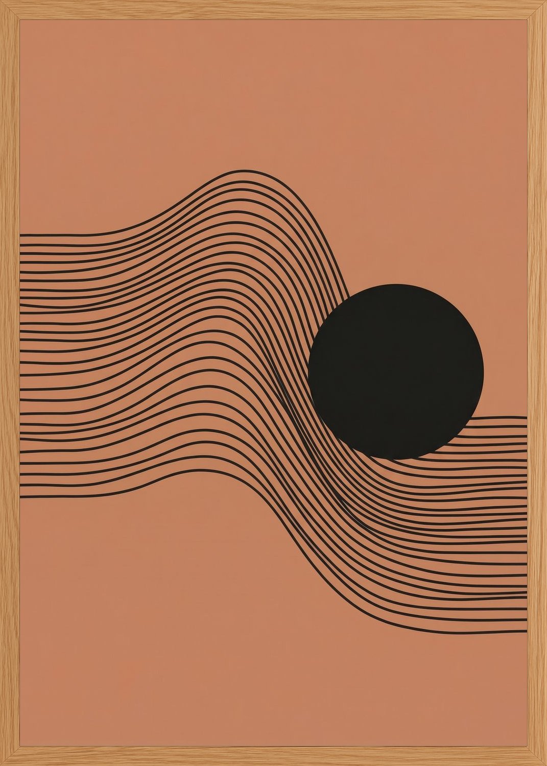 Poster in oak frame