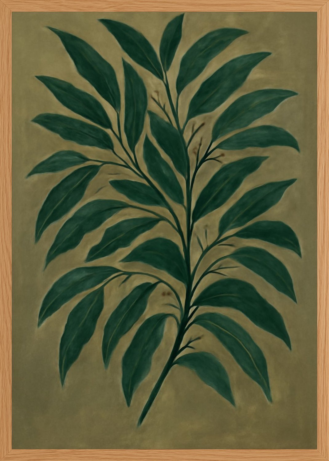 Poster in oak frame