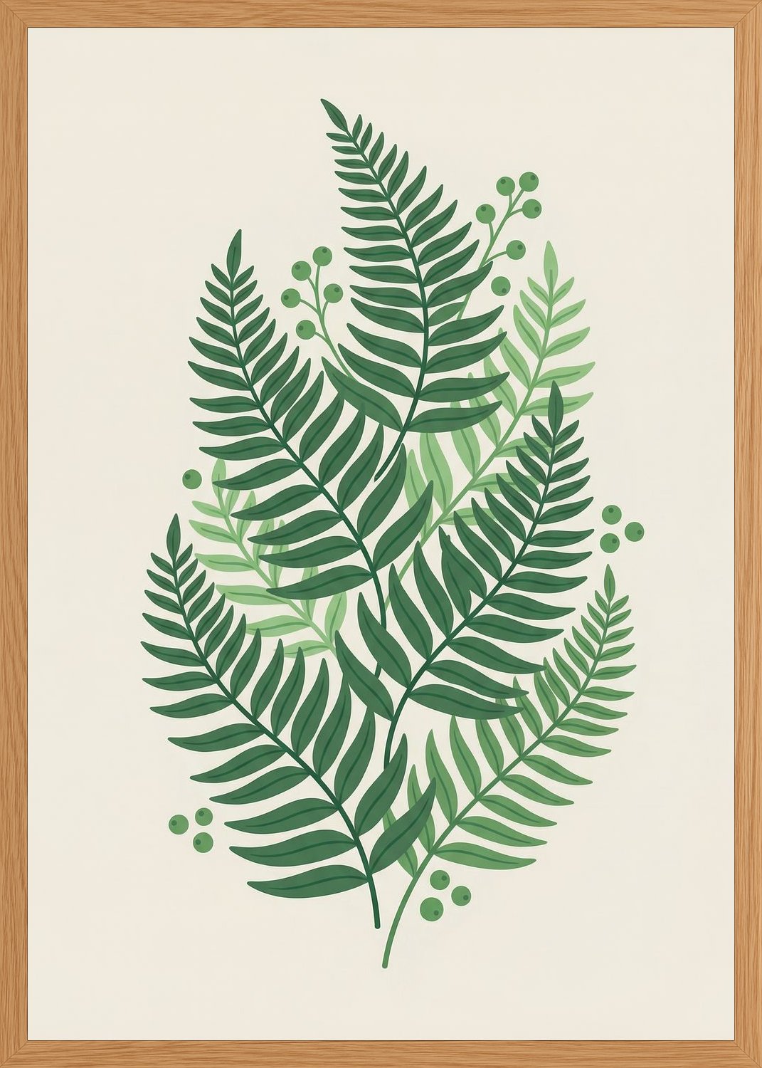 Poster in oak frame