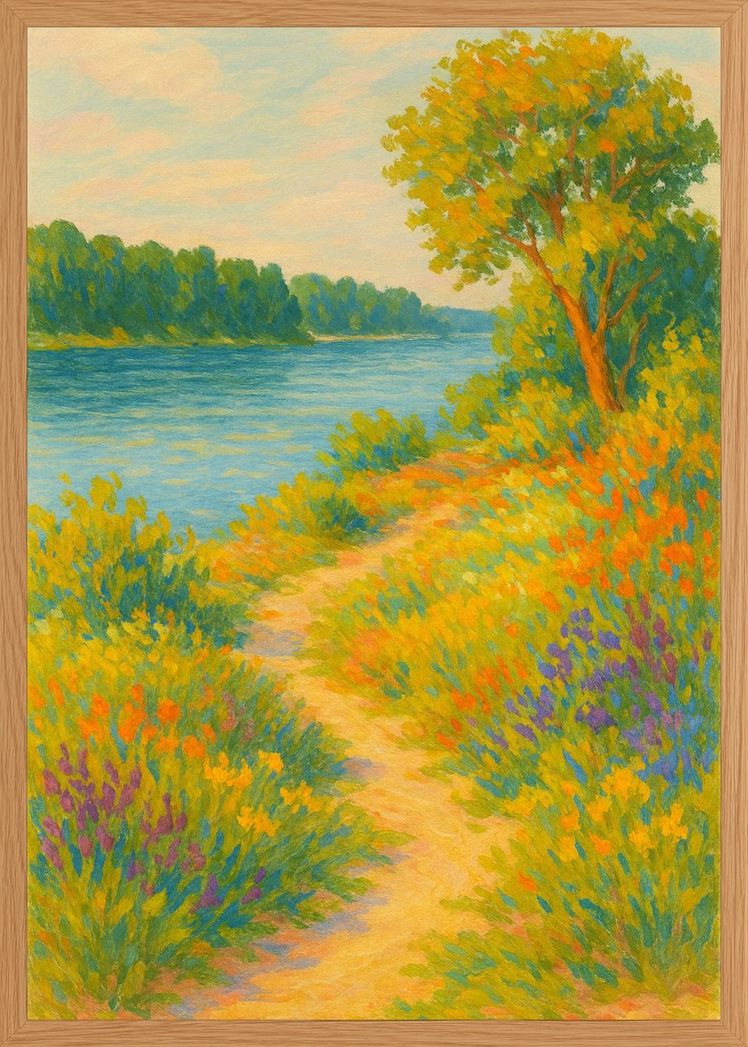 Poster in oak frame