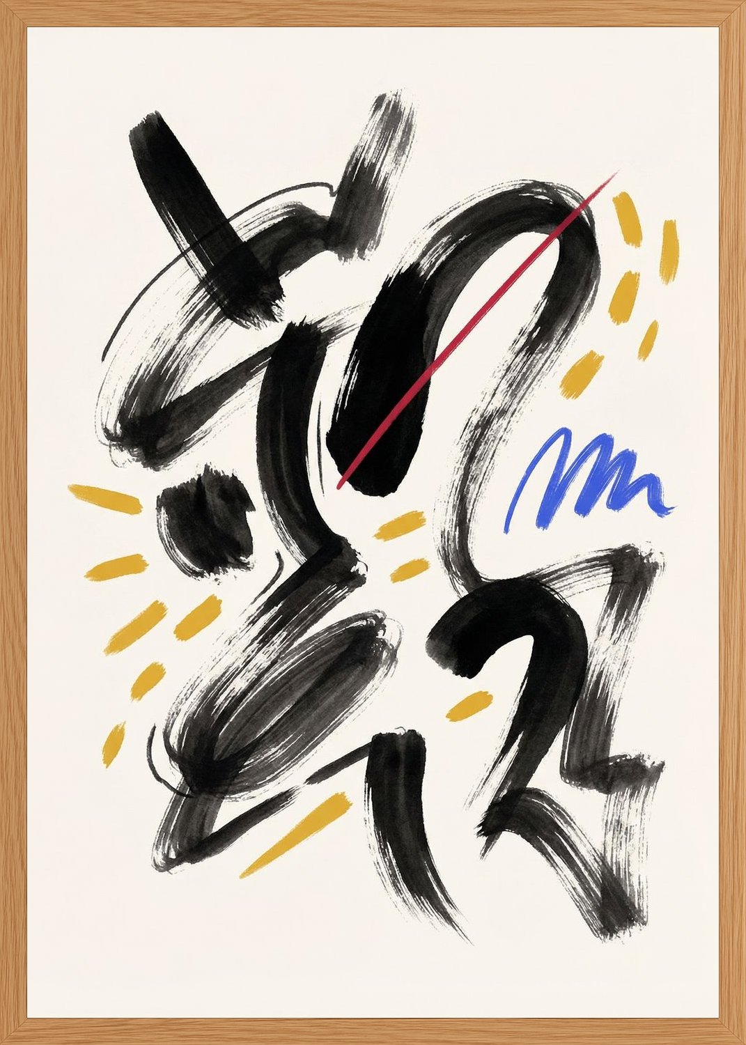 Poster in oak frame