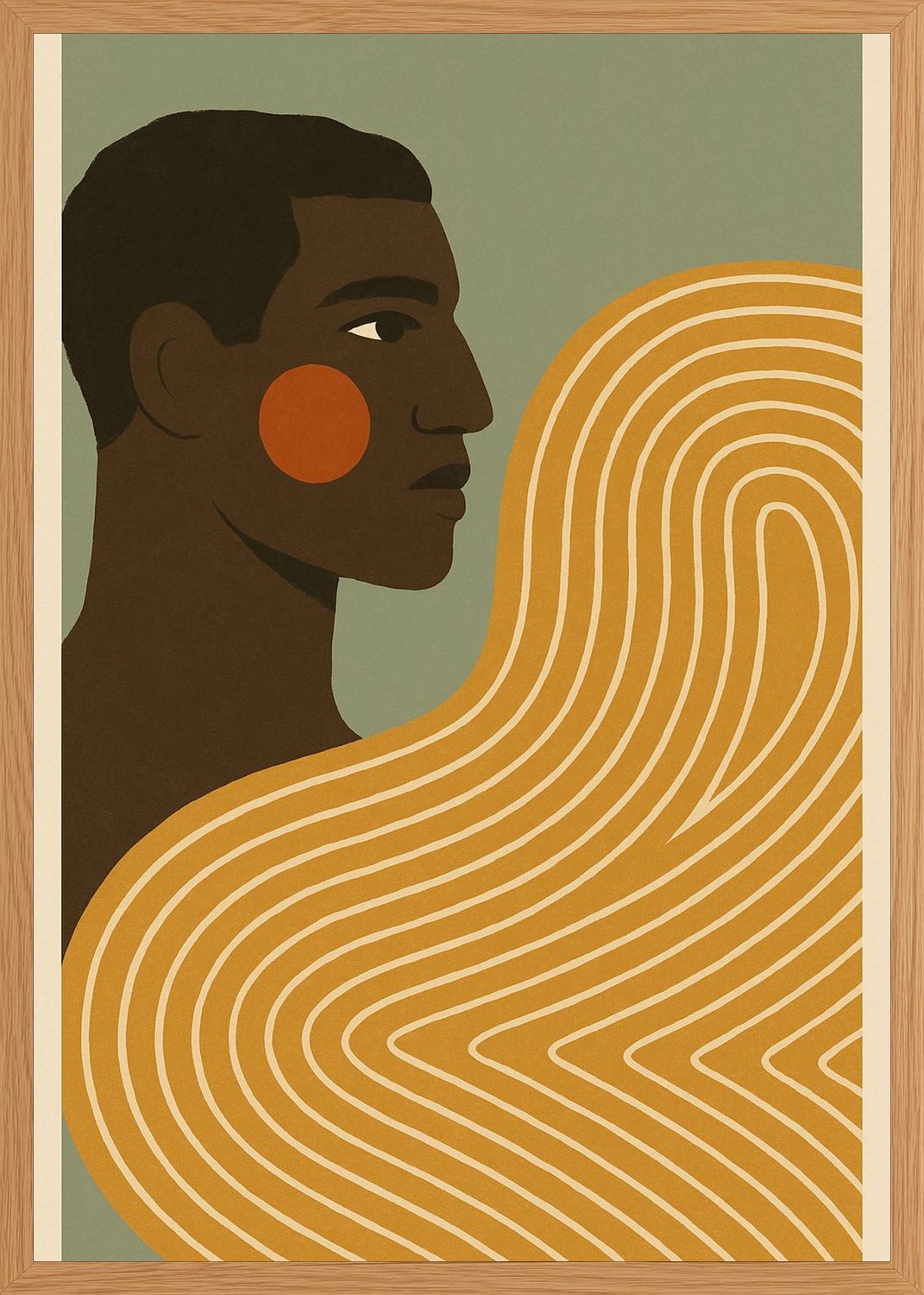 Poster in oak frame