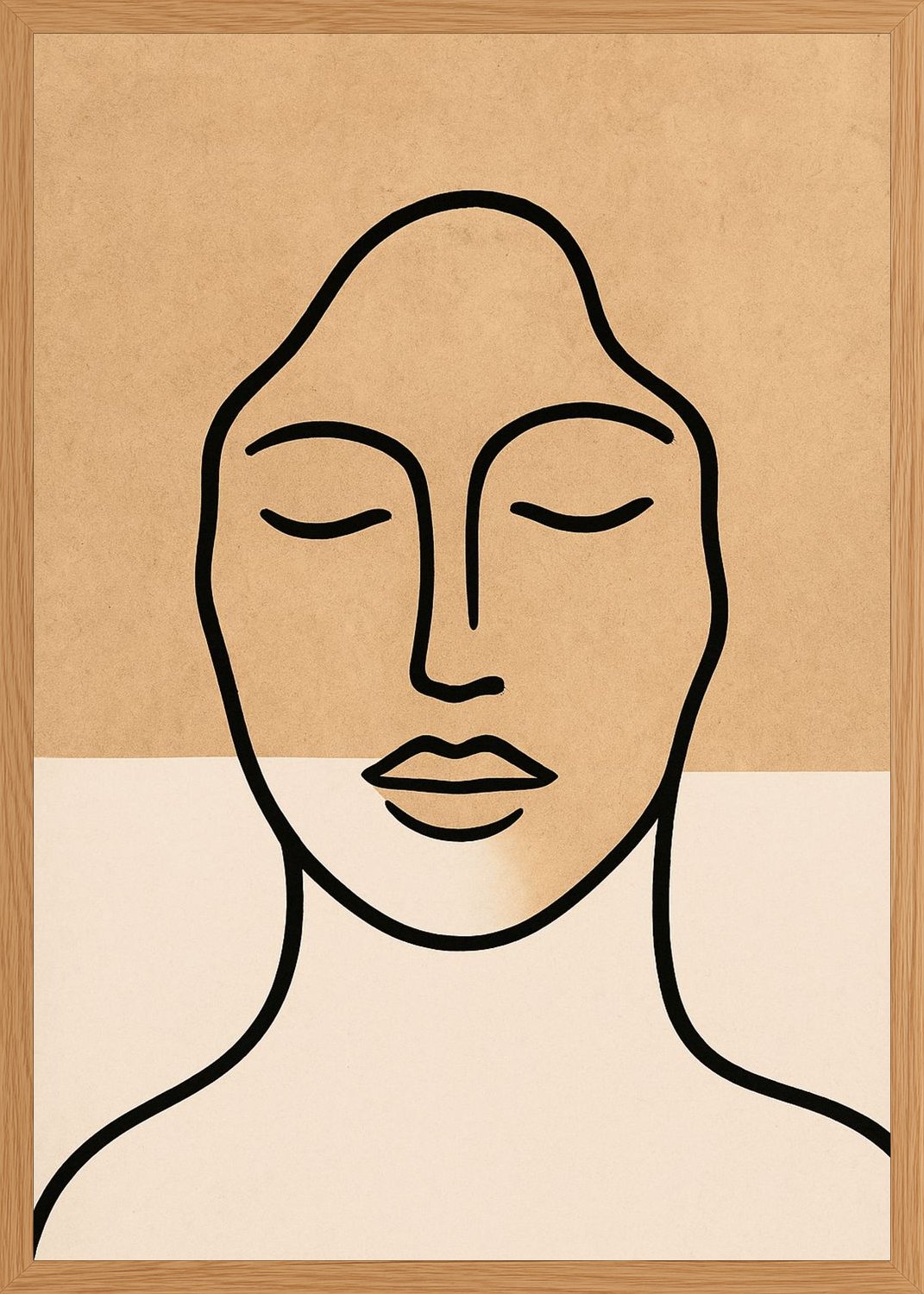 Poster in oak frame